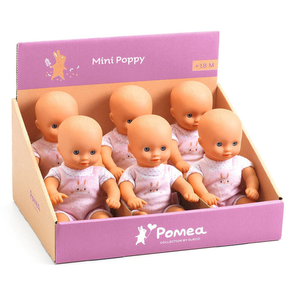 PICK A BOO Παιδικές Κούκλες Djeco κούκλα μωρό βινυλίου Poppy 20εκ.