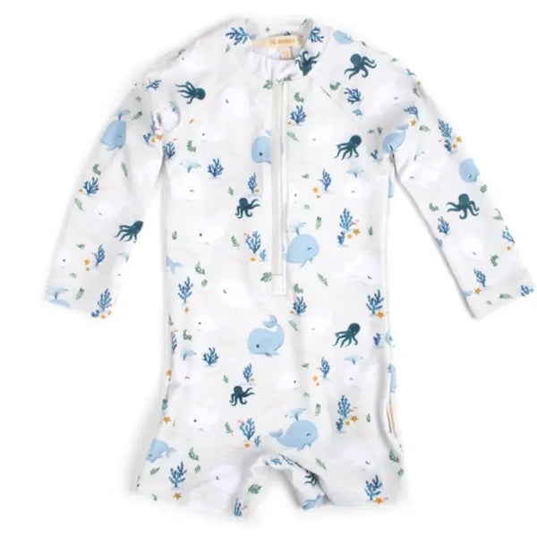 PICK A BOO μαγιό 1-2Y (80/92 CM) Filibabba Μαγιό UV LS villads Christian's Whale Tales