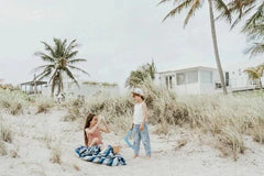 PLAY&GO Στρωματάκια Παιχνιδιού PLAY&GO. Χαλάκι παιχνιδιού - τσάντα 2 σε 1. Outdoor Blue/Green Stripes