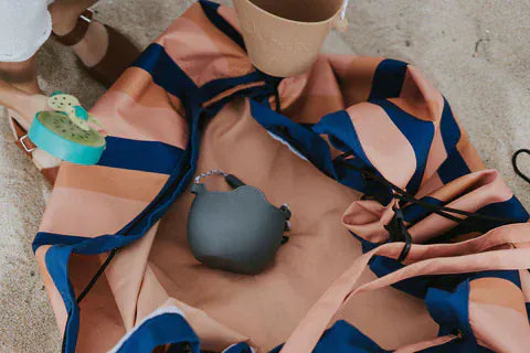 PLAY&GO Στρωματάκια Παιχνιδιού PLAY&GO. Χαλάκι παιχνιδιού - τσάντα 2 σε 1. Outdoor Mokka Stripes