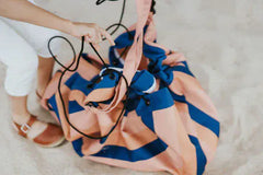 PLAY&GO Στρωματάκια Παιχνιδιού PLAY&GO. Χαλάκι παιχνιδιού - τσάντα 2 σε 1. Outdoor Mokka Stripes