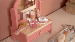 Little Dutch Children's Beauty Toilet with Wooden Accessories