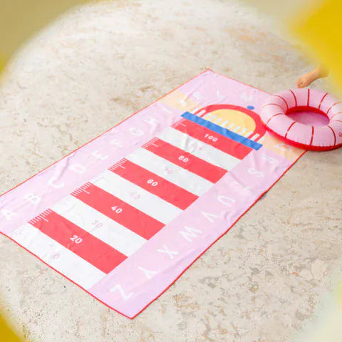 Quut πετσέτα θαλάσσης Quut. Πετσέτα με μικροΐνες Φάρος 140x70 εκ.