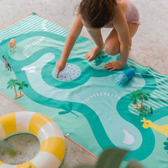 Quut πετσέτα θαλάσσης Quut. Πετσέτα με μικροΐνες Σαφάρι 140x70 εκ.