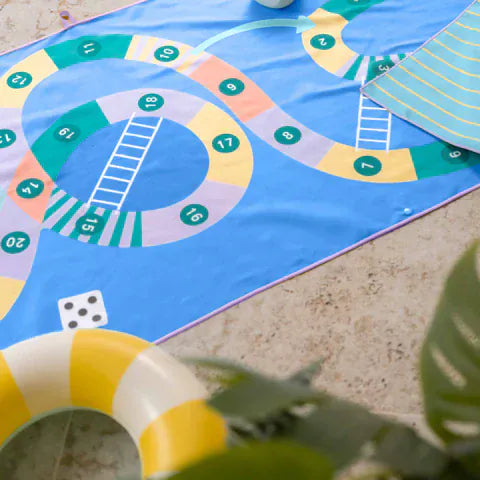 Quut πετσέτα θαλάσσης Quut. Πετσέτα με μικροΐνες Φιδάκι 140x70 εκ.