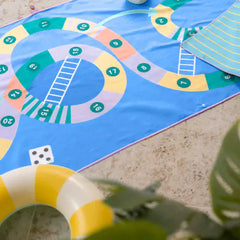 Quut πετσέτα θαλάσσης Quut. Πετσέτα με μικροΐνες Φιδάκι 140x70 εκ.