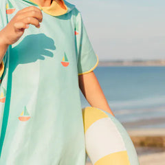 Quut Poncho Quut. Παιδικό πόντσο Καραβάκια Banana Blue