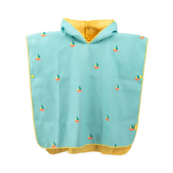 Quut Poncho Quut. Παιδικό πόντσο Καραβάκια Banana Blue