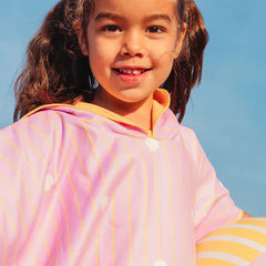 Quut Poncho Quut. Παιδικό πόντσο Κοχύλια Banana Pink