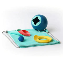 Quut Παιχνίδια θαλάσσης Quut. Σετ παιχνιδιου σε τσάντα παραλίας με μικρό κουβαδάκι, φτυάρι-σίτα και μαγικό σχήμα