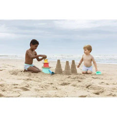 Quut Παιχνίδια θαλάσσης Quut. Σετ παιχνιδιου σε τσάντα παραλίας με πυραμίδα και τσουγκράνα-φτυαράκι