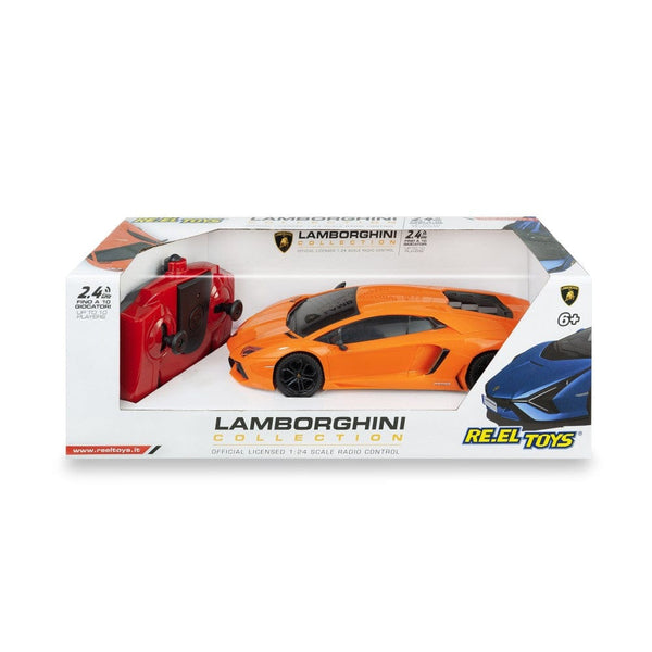 Re.el Toys Αυτοκίνητάκια Lamborghini Aventador Coupe - Green - Scale 1:24