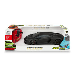 Re.el Toys Αυτοκίνητάκια Lamborghini Aventador Coupe - Orange/Black/Green - Scale 1:18