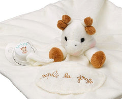 Sophie la girafe Βρεφικά Παιχνίδια Δραστηριοτήτων Sophie La Girafe Σόφι Καμηλοπάρδαλη Πανάκι Παρηγοριάς από Ύφασμα για Νεογέννητα