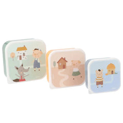 Tutete Παιδικά Δοχεία Φαγητού Tutete Σετ 3τμχ Δοχεία φαγητού 3 Little Pigs