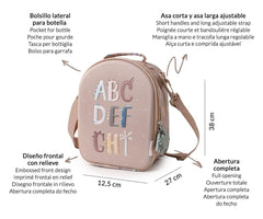 Tutete Τσαντάκι μεταφοράς φαγητού Tutete Ισοθερμική Τσάντα 3D Funny Letters