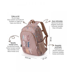 Tutete Σχολικές Τσάντες Tutete Μεγάλο Σακίδιο Funny Letters