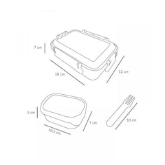 Tutete Παιδικά Δοχεία Φαγητού Tutete Μεγάλο Φαγητοδοχείο Geometric Nature