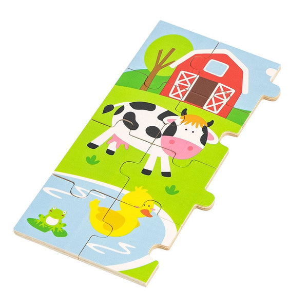 Viga Ζωγραφική - Καλλιτεχνικά - Παζλ Viga Παζλ ξύλινο 24 τμχ. Αγρόκτημα