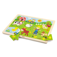 Viga Ζωγραφική - Καλλιτεχνικά - Παζλ Viga Παζλ ξύλινο 24 τμχ. Αγρόκτημα