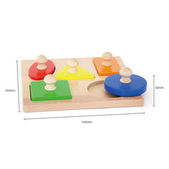 Viga Ζωγραφική - Καλλιτεχνικά - Παζλ Viga Σφηνώματα Ξύλινα οξιάς Σχήματα