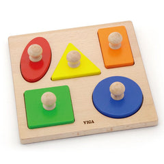 Viga Ζωγραφική - Καλλιτεχνικά - Παζλ Viga Σφηνώματα Ξύλινα οξιάς Σχήματα