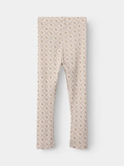 Lil' Atelier Leggings GRAY MORN Vintage Flower