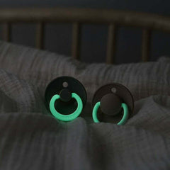 Bibs Rubber Pacifiers for 18+ months Colour Night Sage Glow &amp; Cloud Glow 2pcs 