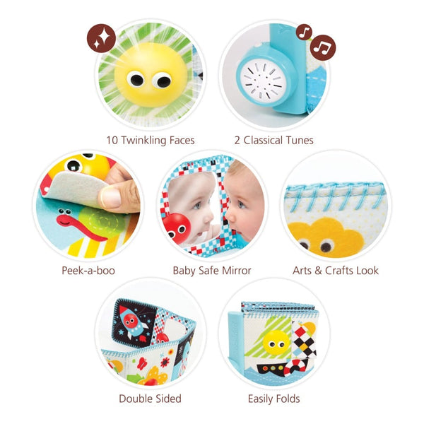 Yookidoo Βρεφικά Παιχνίδια Δραστηριοτήτων Lights 'N' Music Baby Book - Yookidoo
