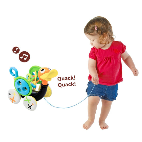 Yookidoo Βρεφικά Παιχνίδια Δραστηριοτήτων Yookidoo Pull Along Whistling Duck με Μουσική και Ήχους για 12+ Μηνών