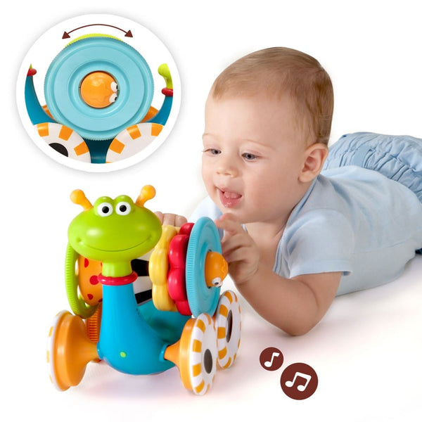 Yookidoo Βρεφικά Παιχνίδια Δραστηριοτήτων Yookidoo Push Along Crawl 'N' Go Snail με Μουσική για 6+ Μηνών